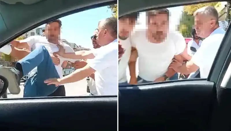 Dolmuş Şoföründen Trafikte Şok Eden Davranış: Dehşet Anları Kameralarda