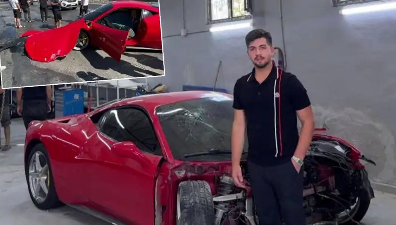 Hurdaya Dönen Ferrari’nin Sahibi: "Bana Binemeden Gitti!"