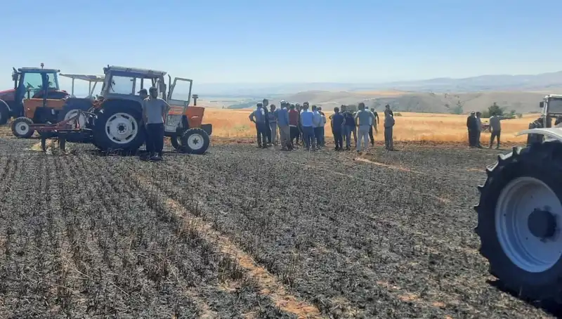 Yozgat’ta Çiftçiyi Üzen Yangın: 100 Dönüm Ekili Alan Kül Oldu